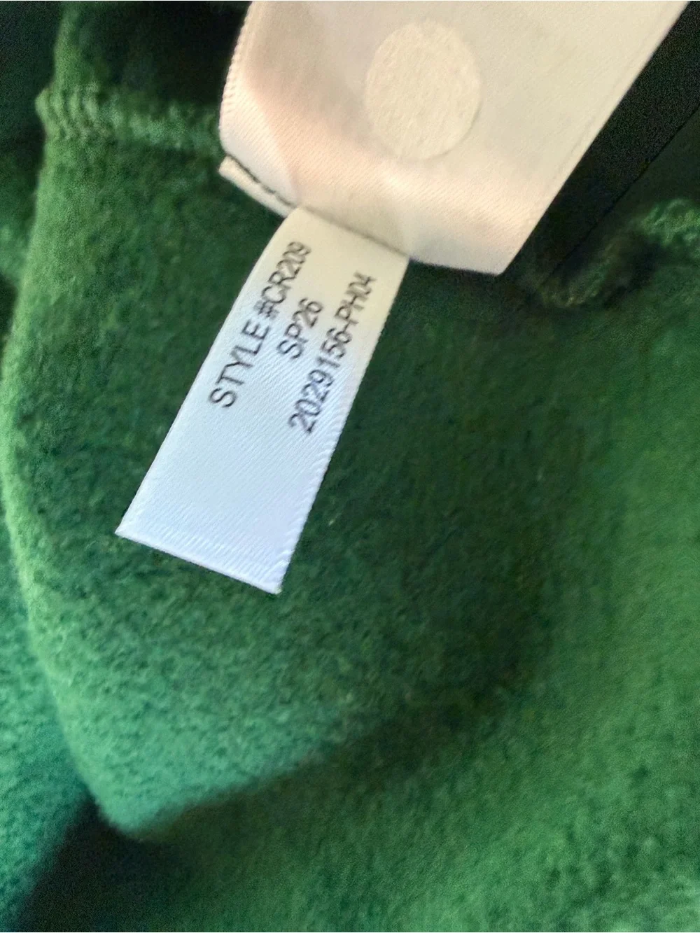 NWOT J Crew '83 Fleece Crewneck Sweatshirt in Serene Spruce sz M